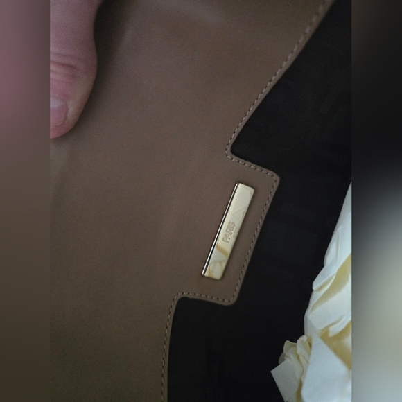 Roger Vivier EXCLUSIVE Small Retro Beige Satchel with Gold Buckle - Picture 13 of 15